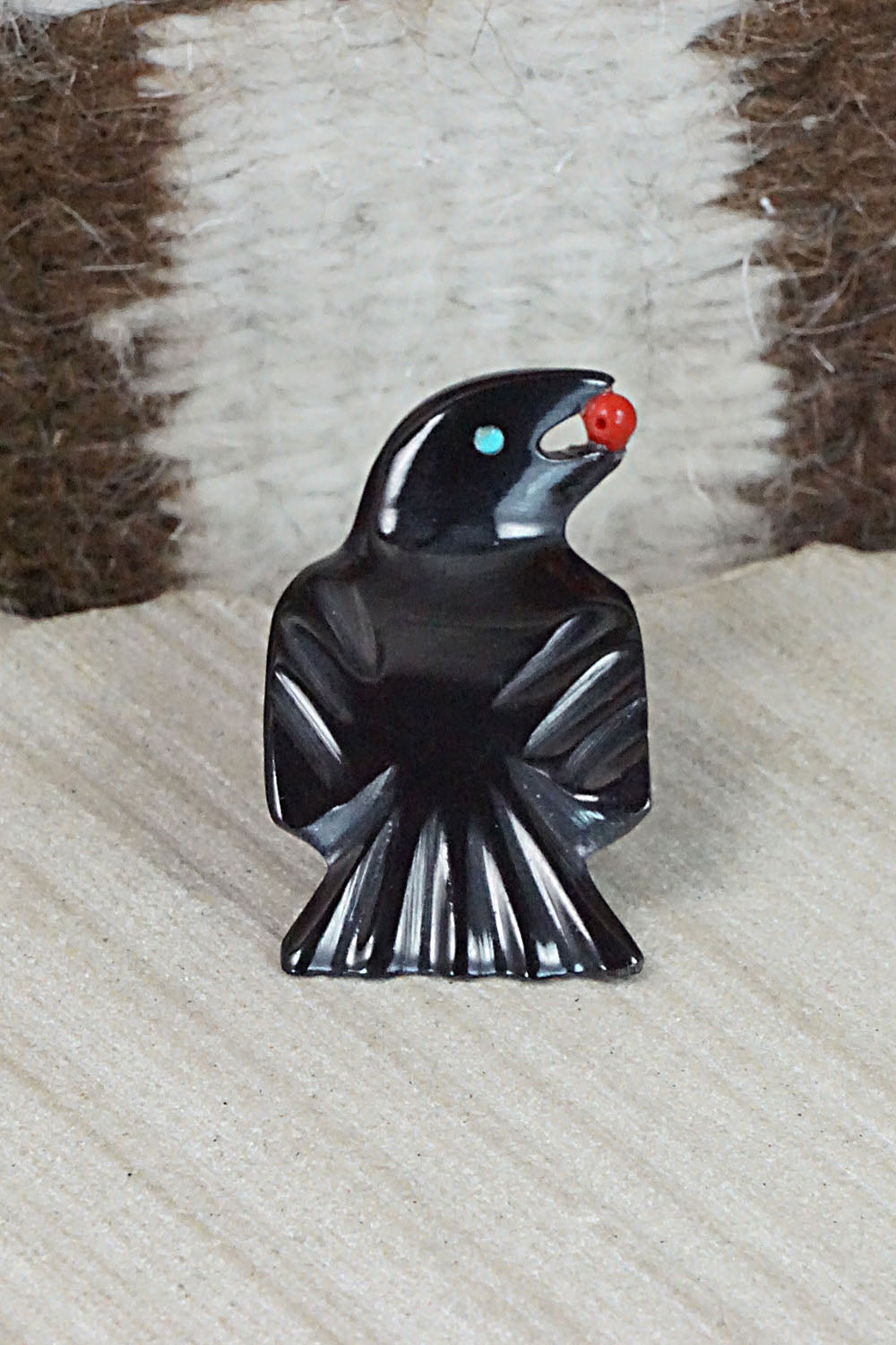 Crow Zuni Fetish Carving - Calvert Bowannie