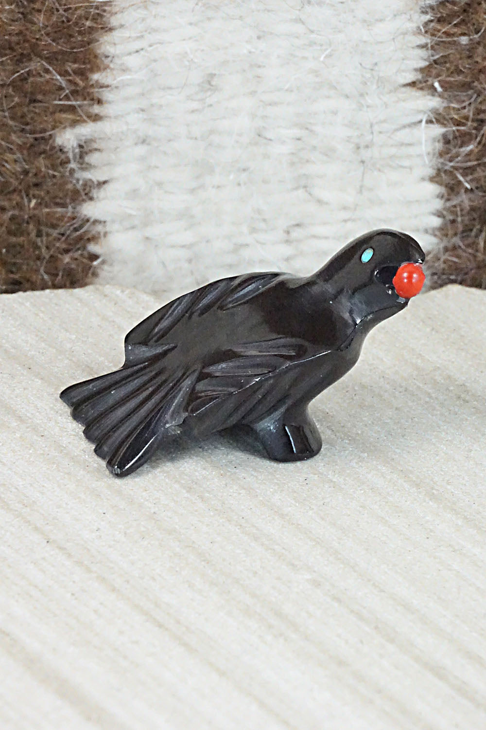 Crow Zuni Fetish Carving - Calvert Bowannie