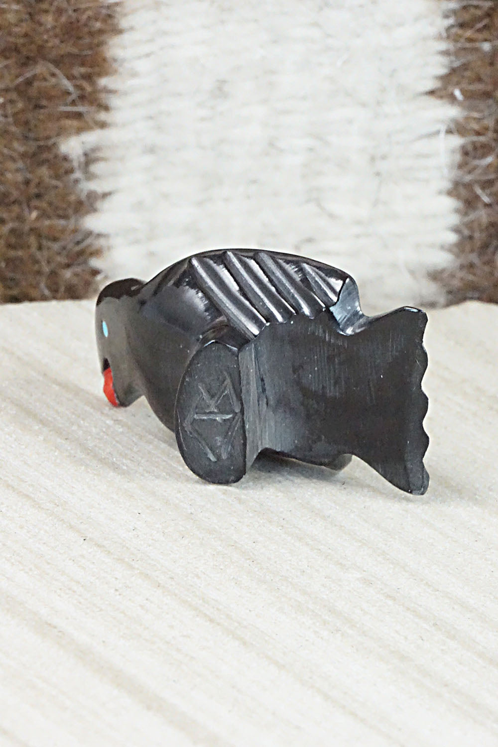 Crow Zuni Fetish Carving - Calvert Bowannie