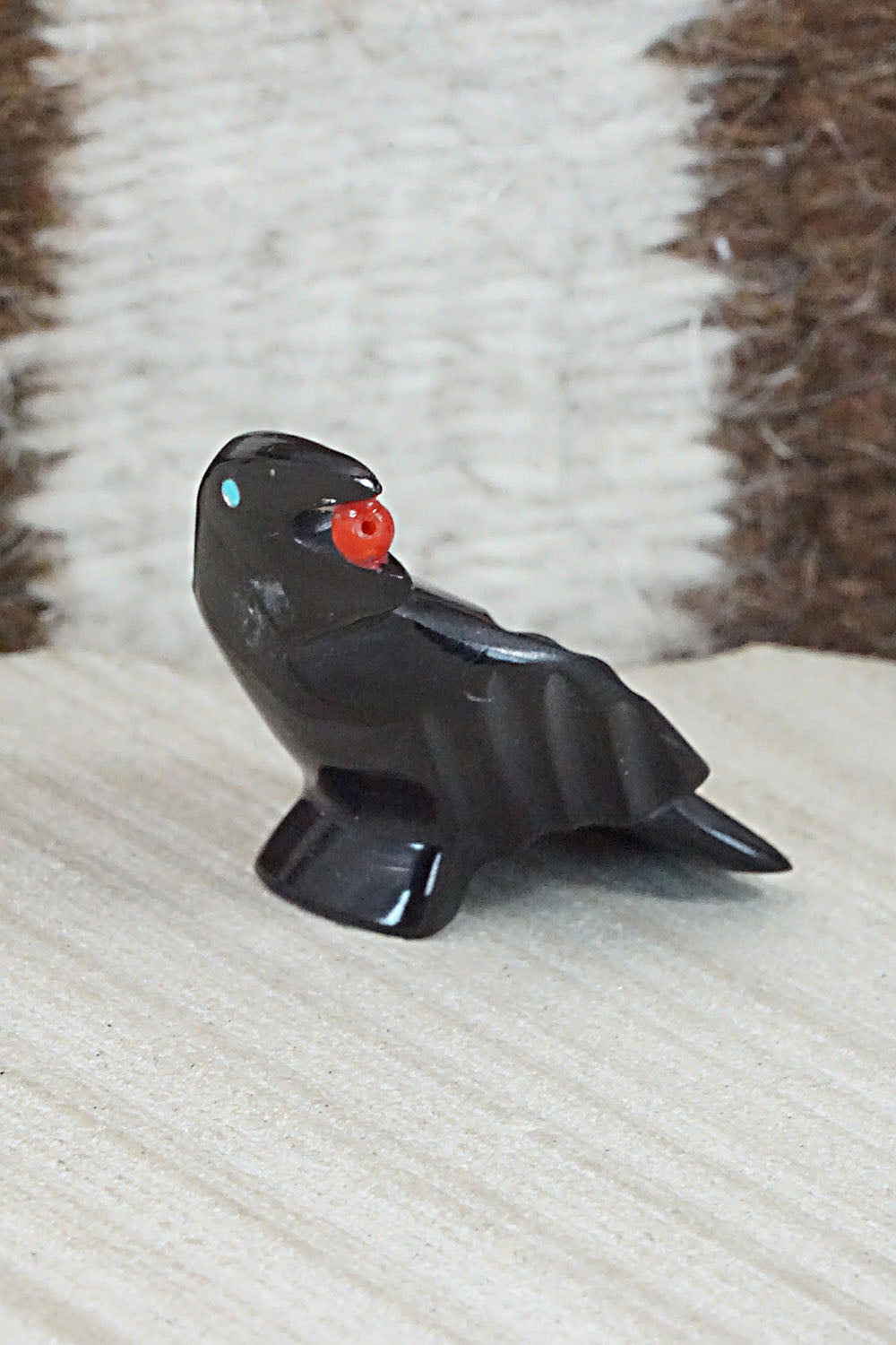 Crow Zuni Fetish Carving - Calvert Bowannie