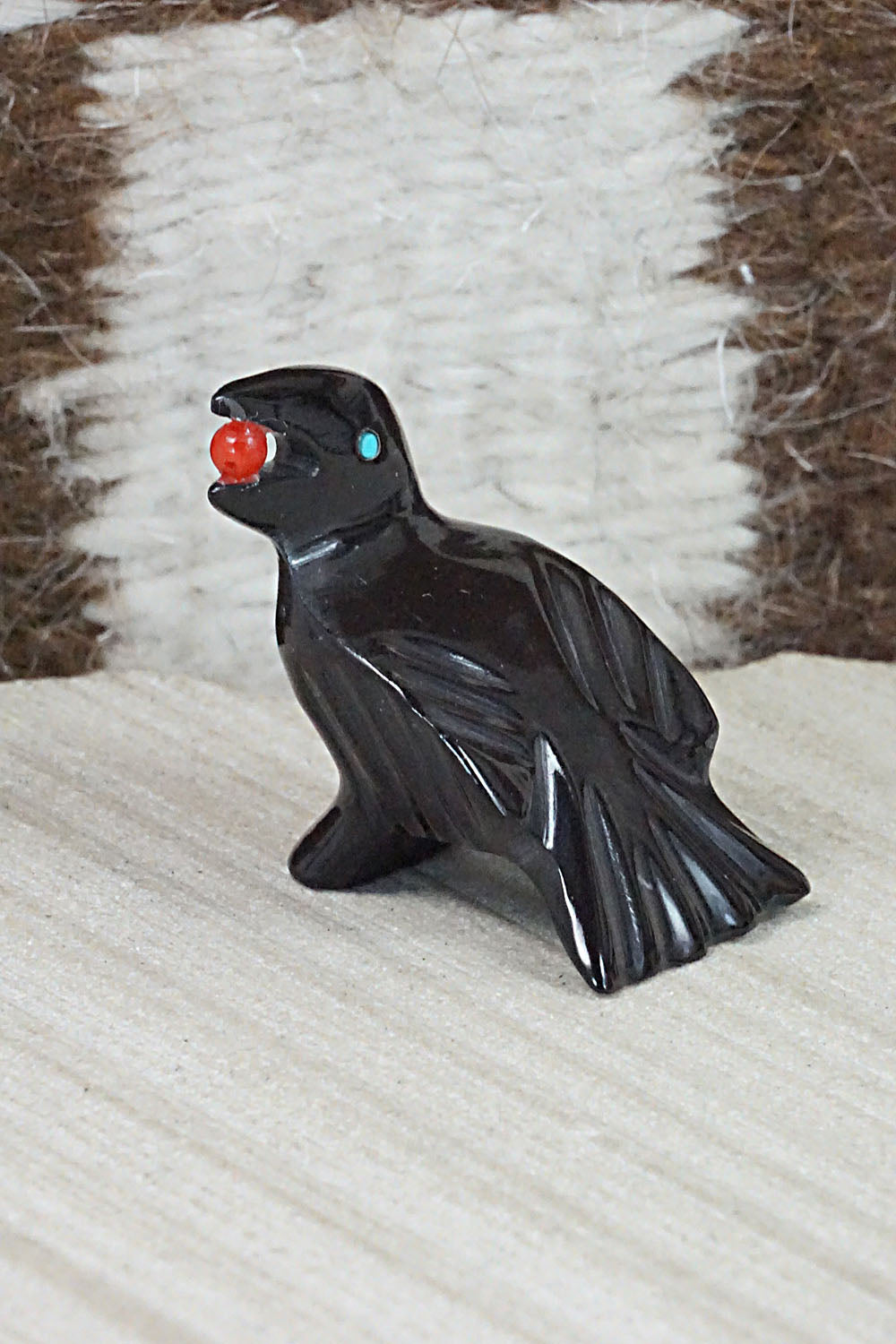 Crow Zuni Fetish Carving - Calvert Bowannie