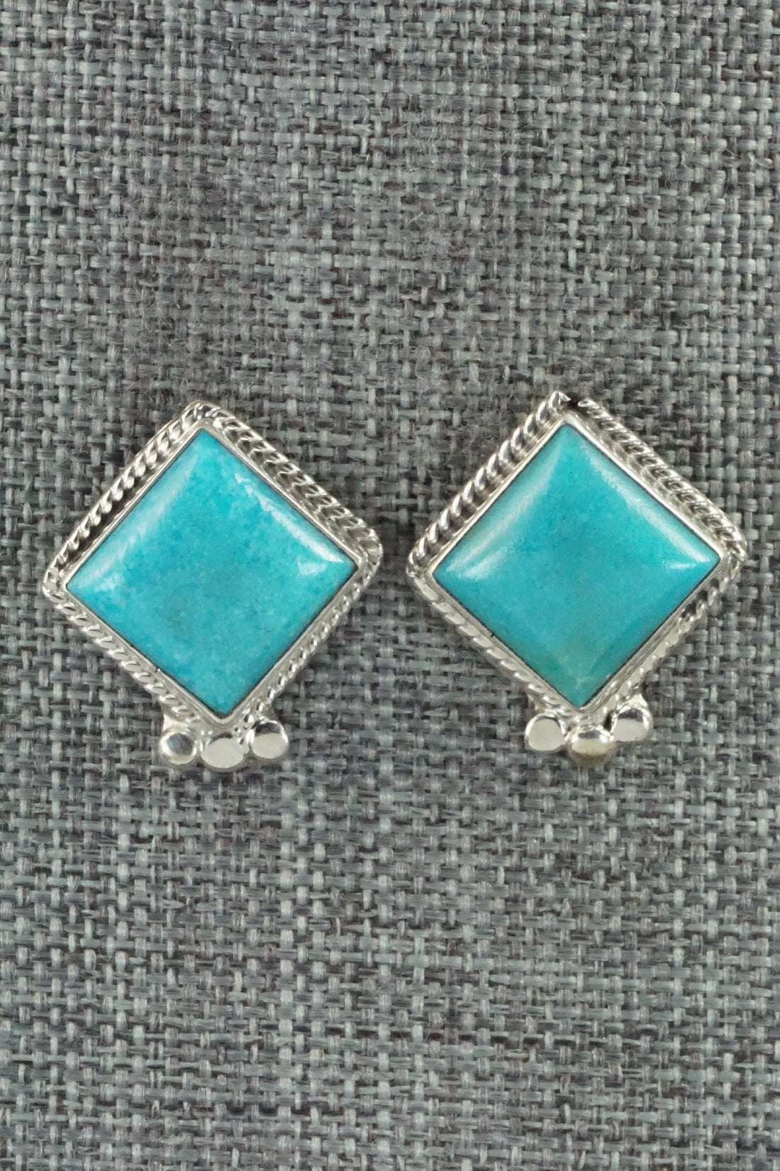 Turquoise & Sterling Silver Earrings - Sharon McCarthy