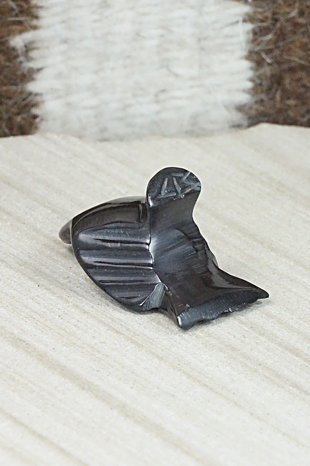 Crow Zuni Fetish Carving - Calvert Bowannie