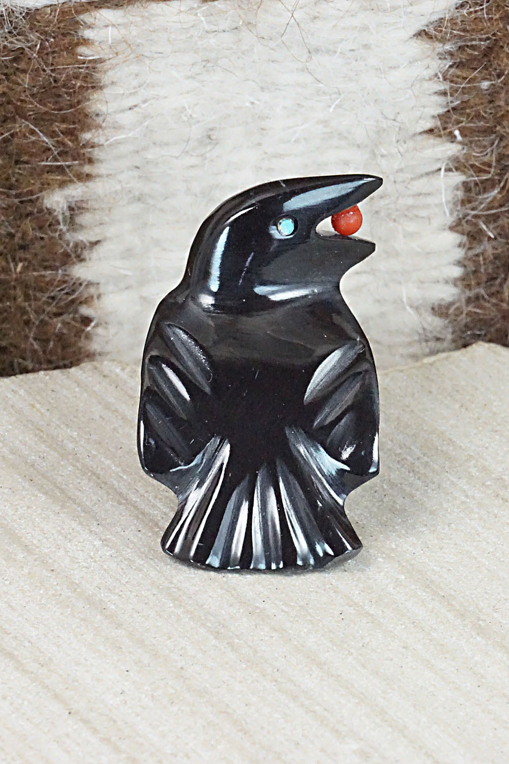 Crow Zuni Fetish Carving - Calvert Bowannie