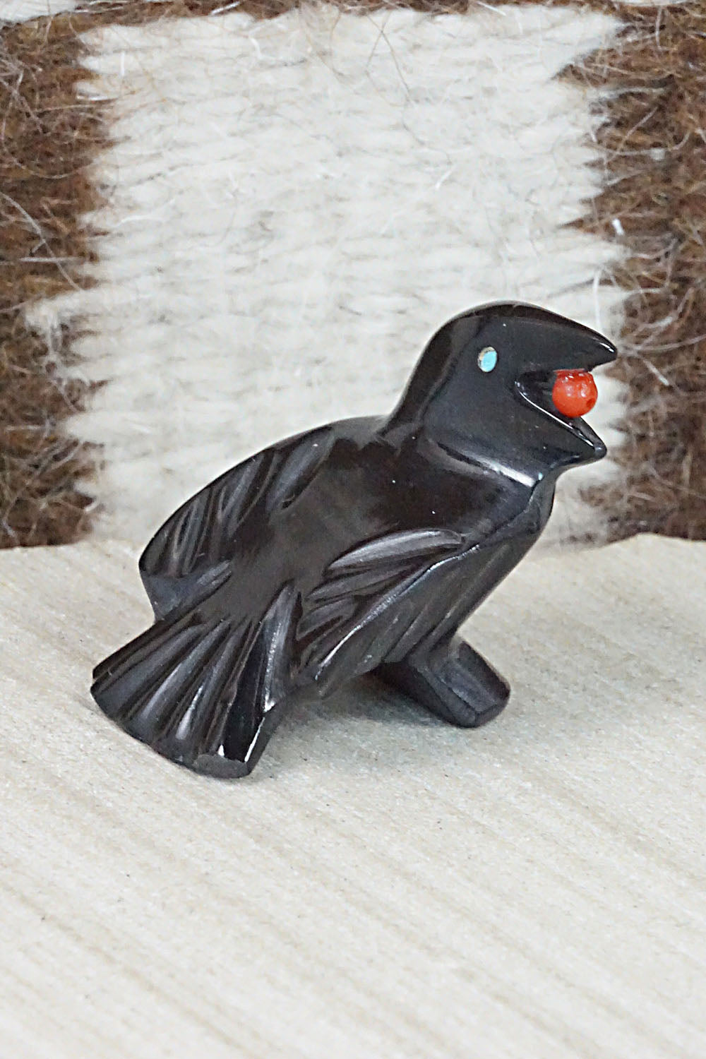 Crow Zuni Fetish Carving - Calvert Bowannie