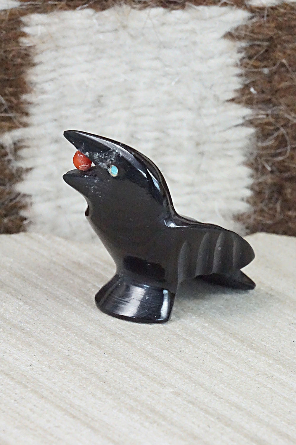 Crow Zuni Fetish Carving - Calvert Bowannie