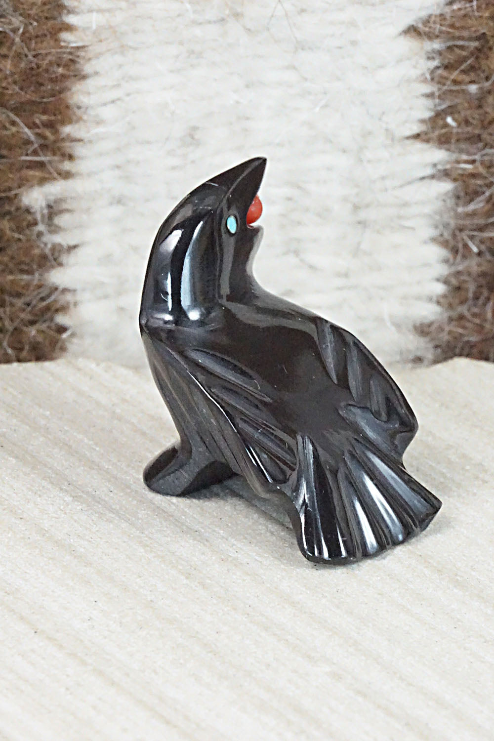 Crow Zuni Fetish Carving - Calvert Bowannie