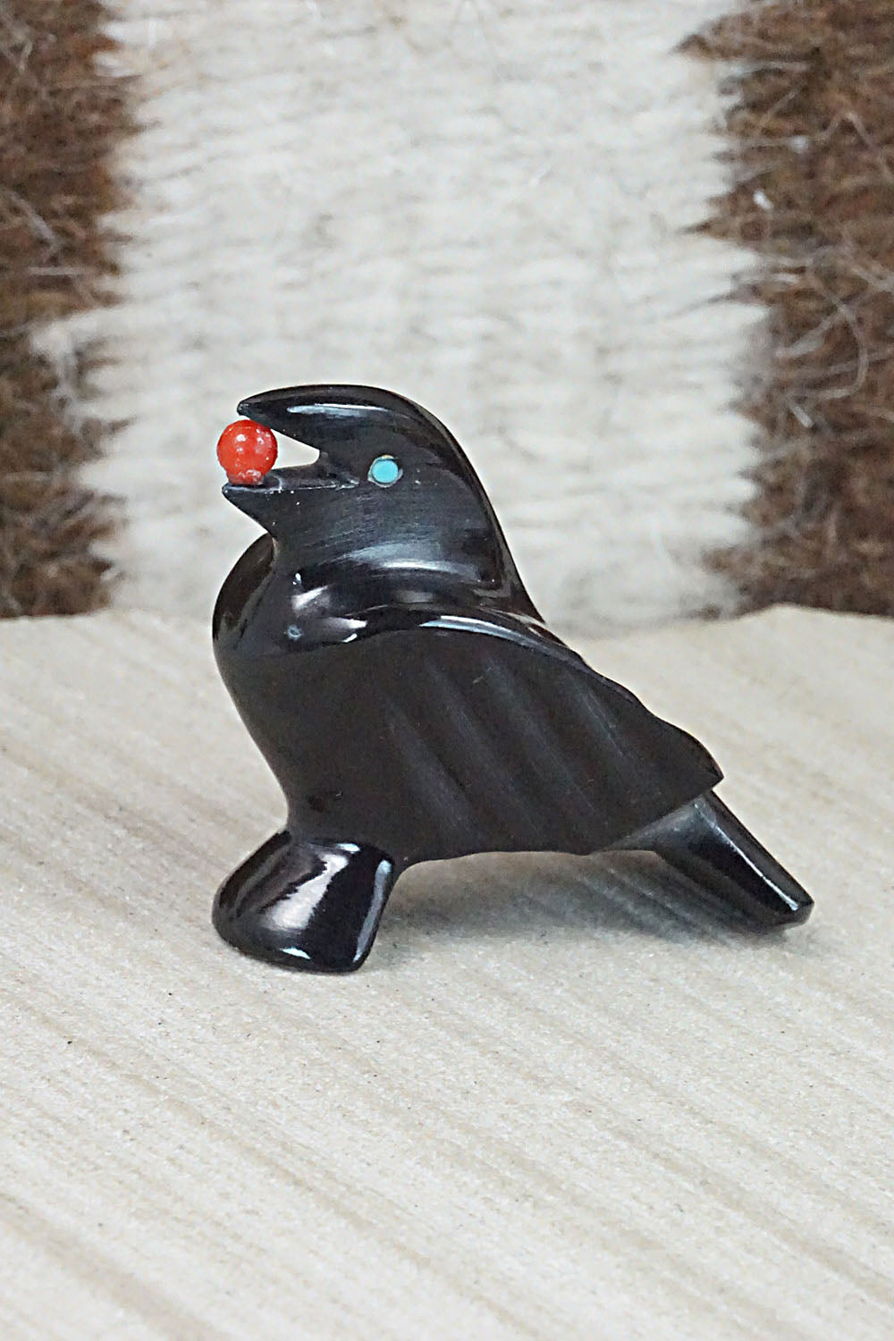 Crow Zuni Fetish Carving - Calvert Bowannie