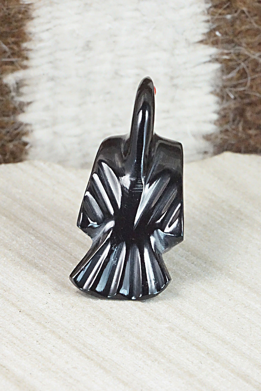 Crow Zuni Fetish Carving - Calvert Bowannie