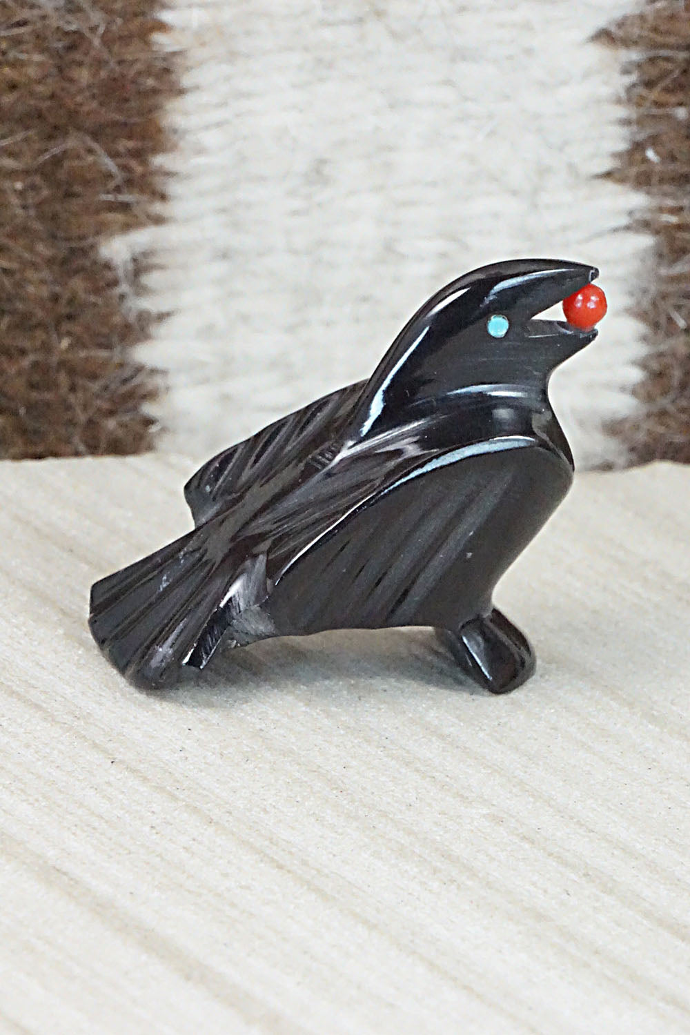 Crow Zuni Fetish Carving - Calvert Bowannie