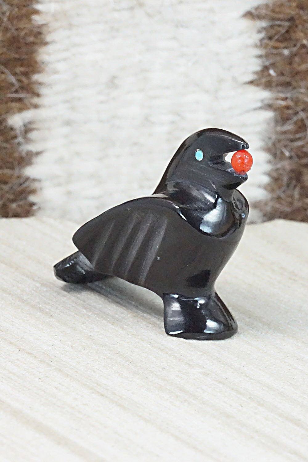 Crow Zuni Fetish Carving - Calvert Bowannie