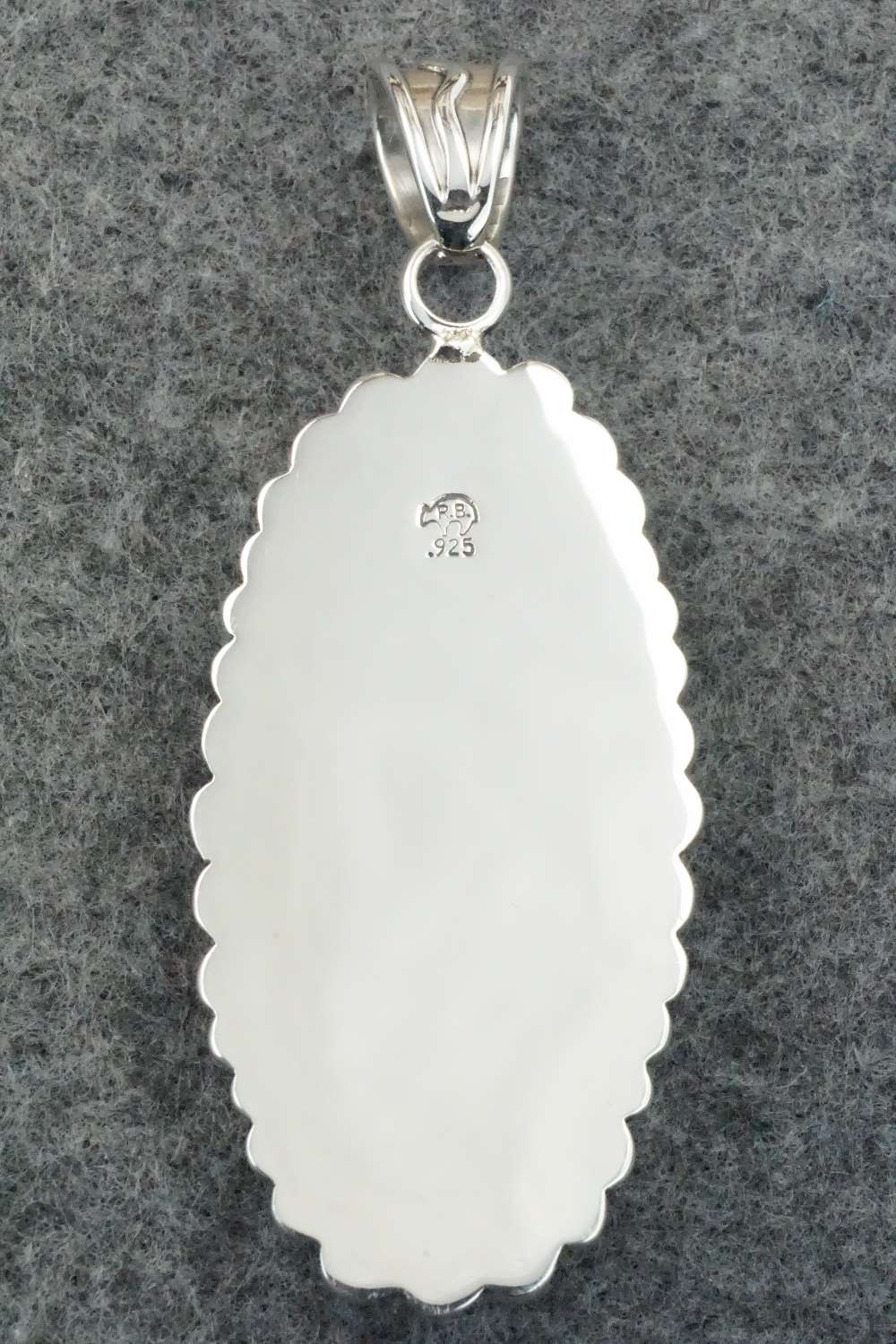 Turquoise & Sterling Silver Pendant - Sheena Jack