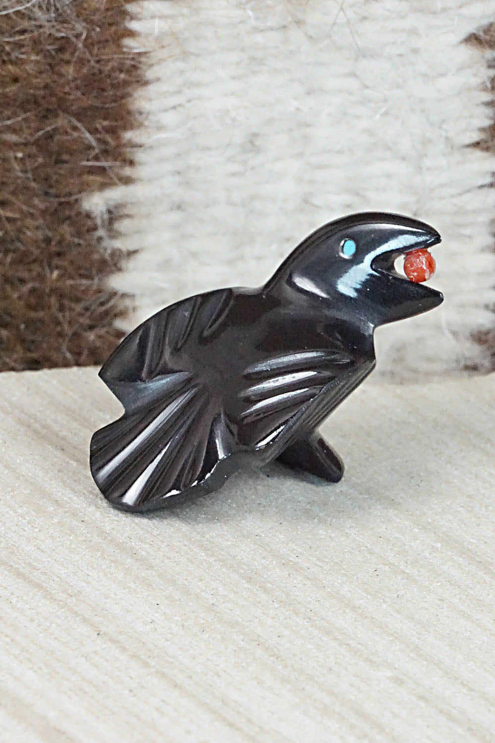 Crow Zuni Fetish Carving - Calvert Bowannie
