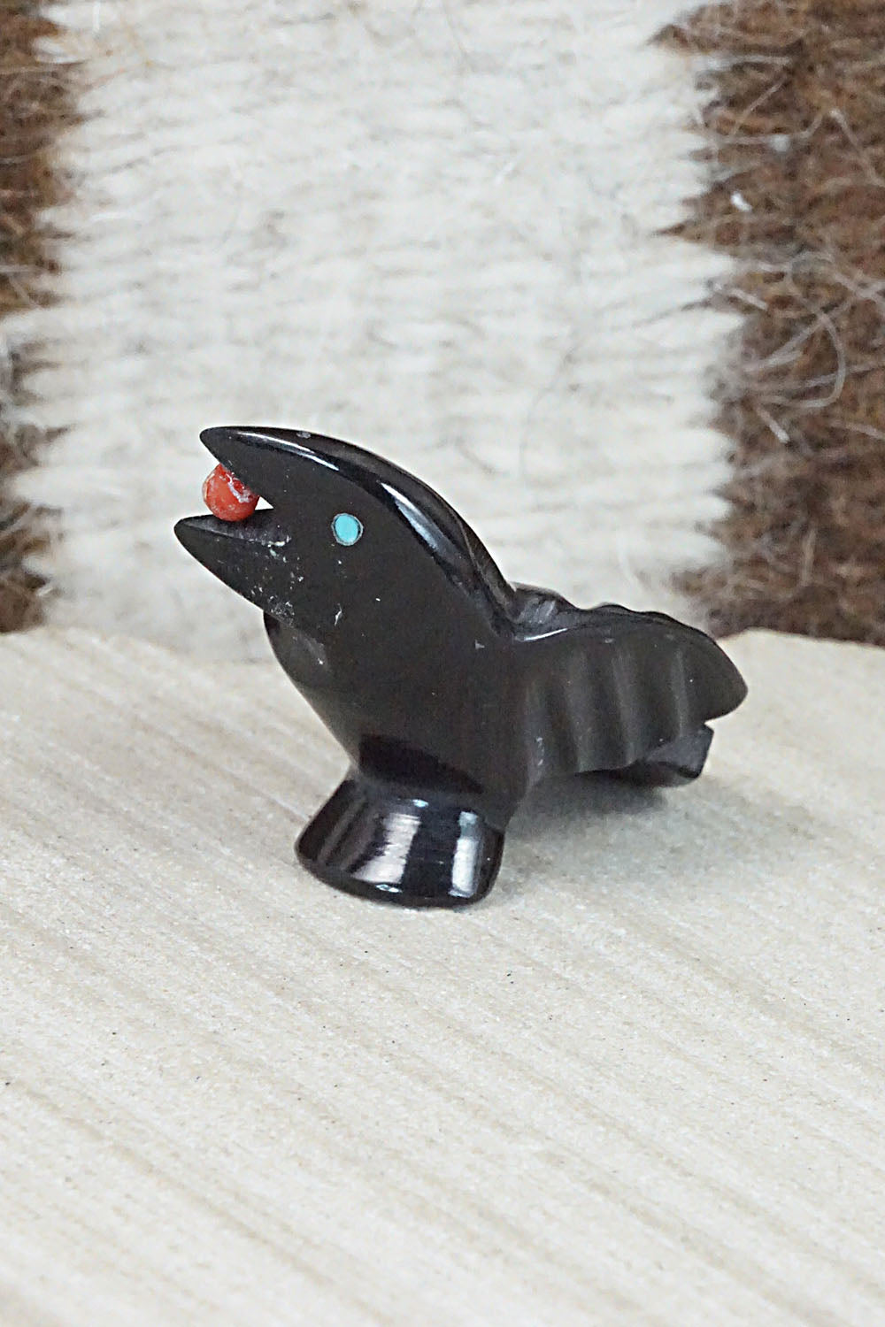 Crow Zuni Fetish Carving - Calvert Bowannie