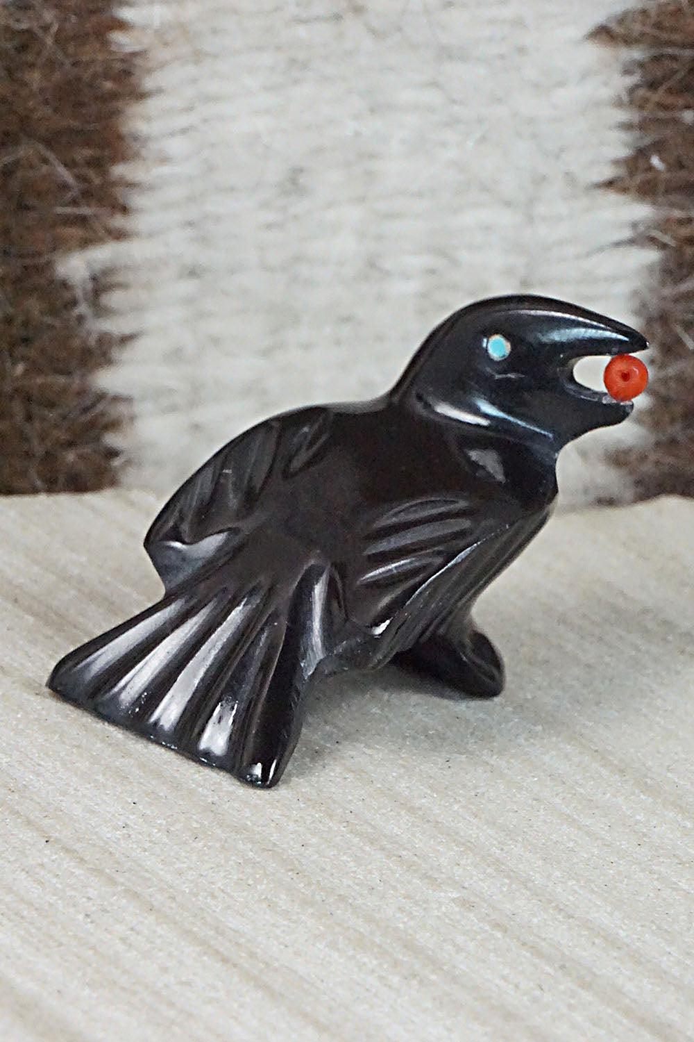 Crow Zuni Fetish Carving - Calvert Bowannie