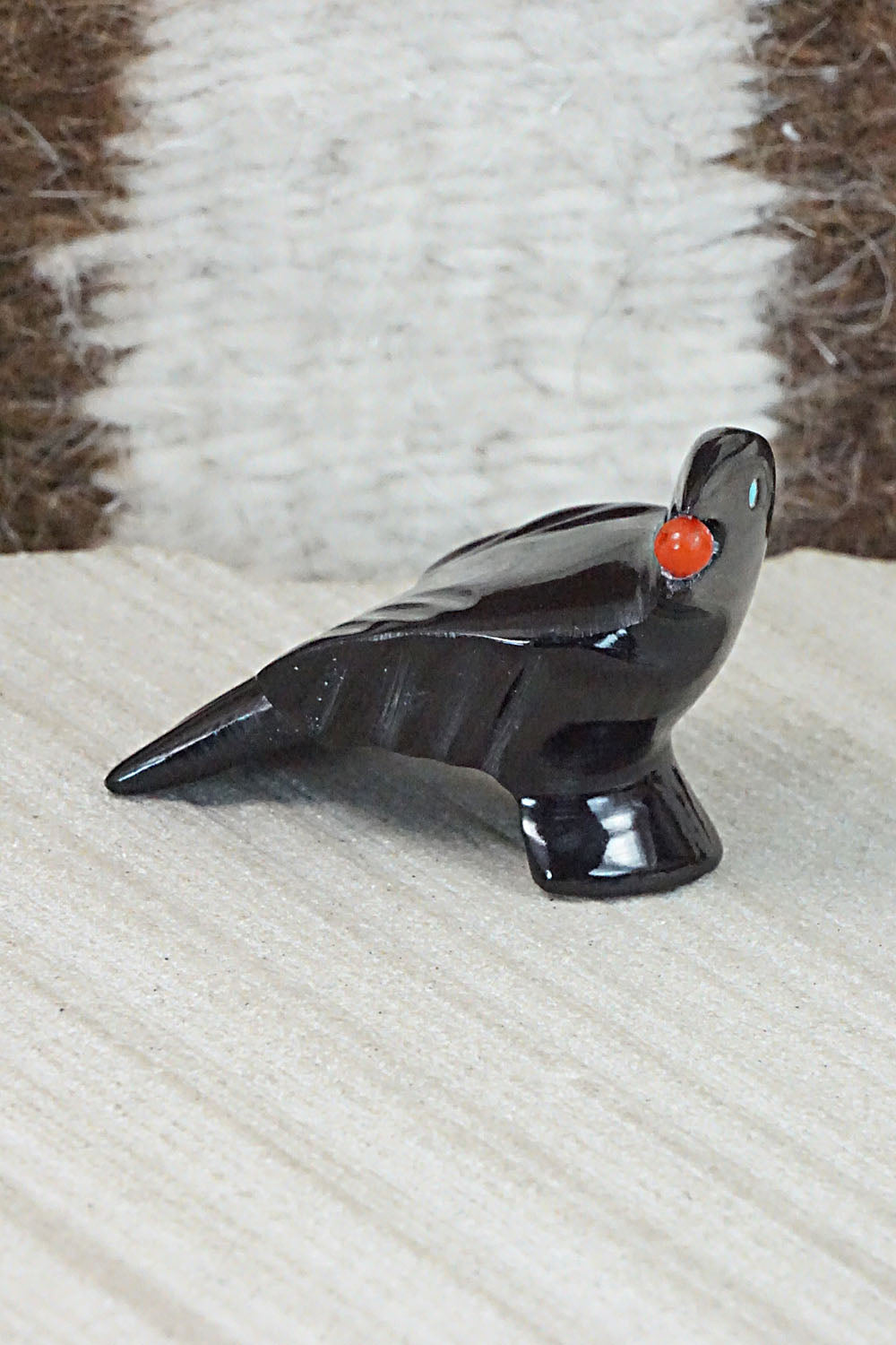 Crow Zuni Fetish Carving - Calvert Bowannie
