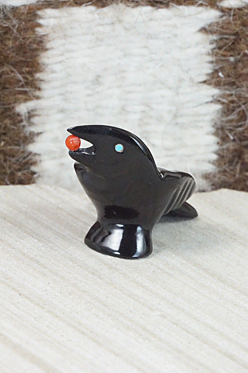 Crow Zuni Fetish Carving - Calvert Bowannie