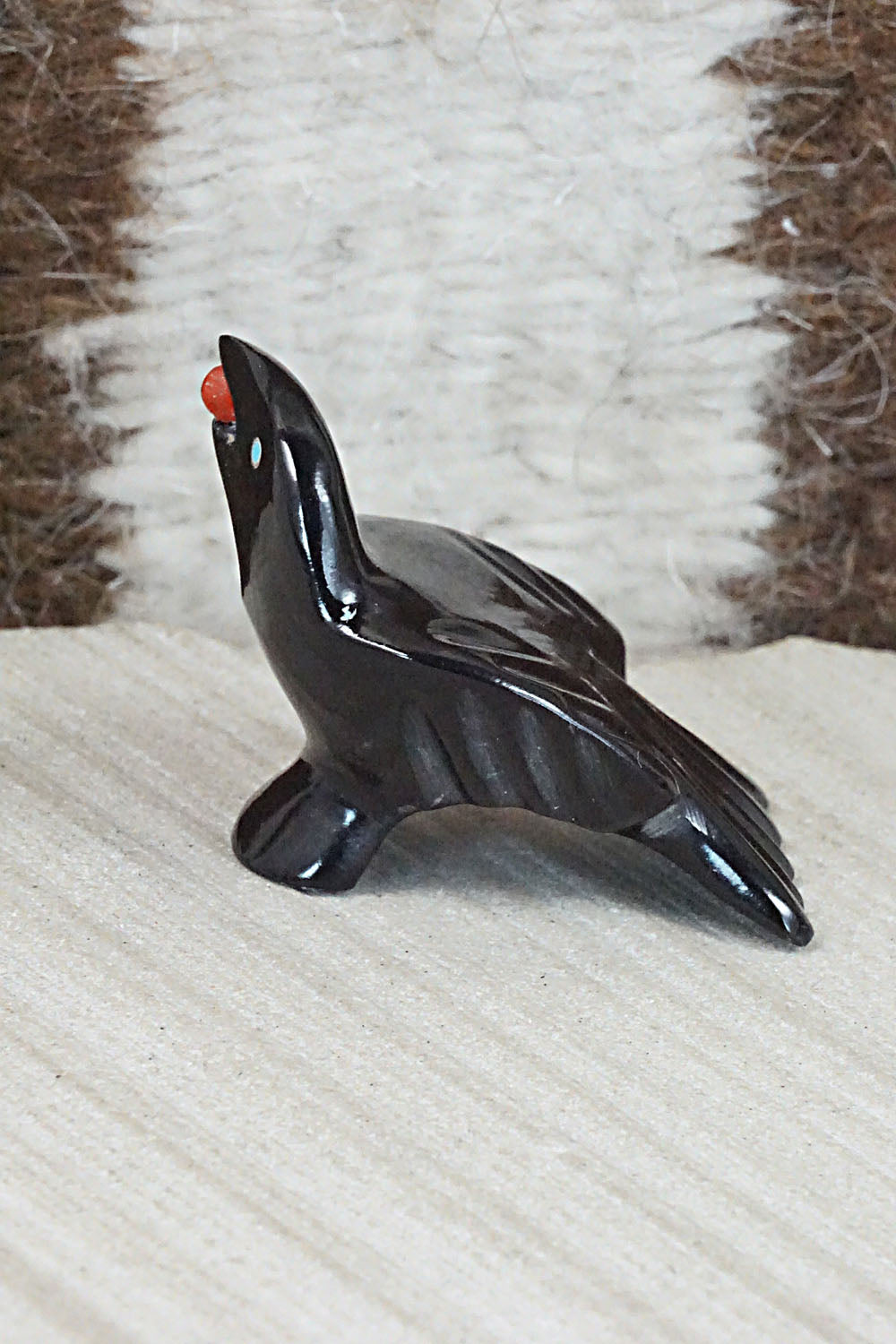 Crow Zuni Fetish Carving - Calvert Bowannie