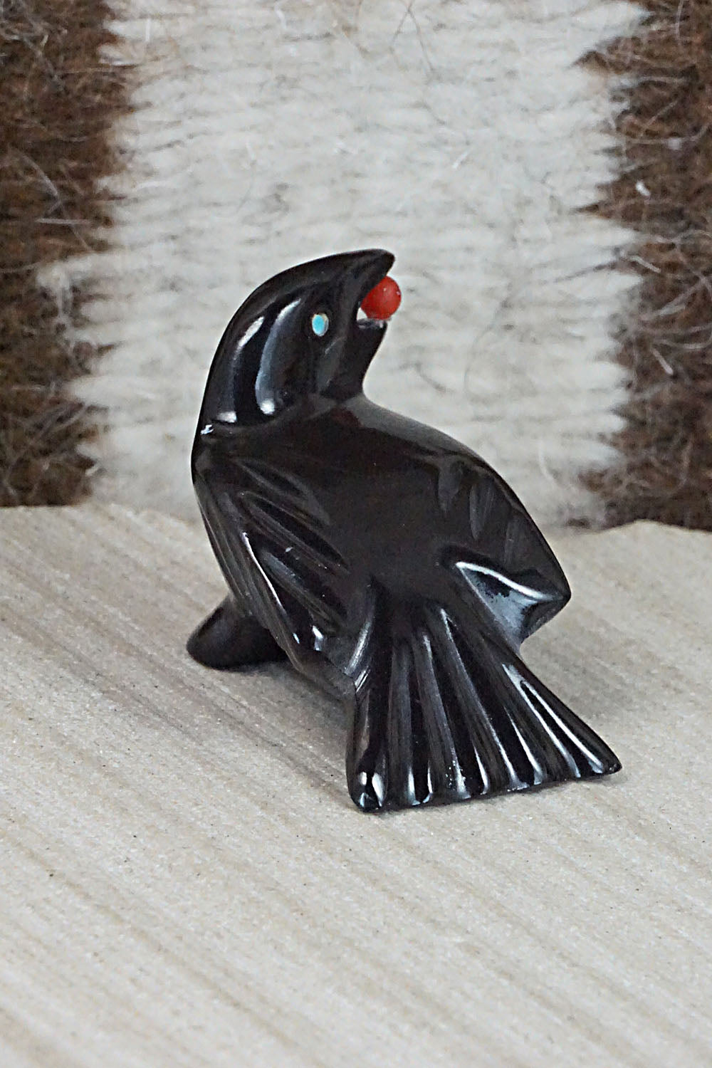 Crow Zuni Fetish Carving - Calvert Bowannie