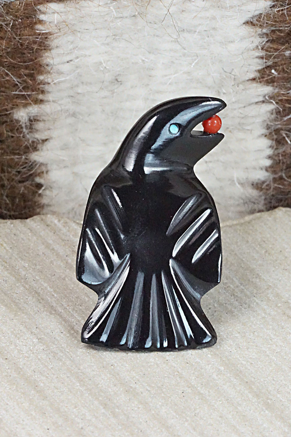 Crow Zuni Fetish Carving - Calvert Bowannie