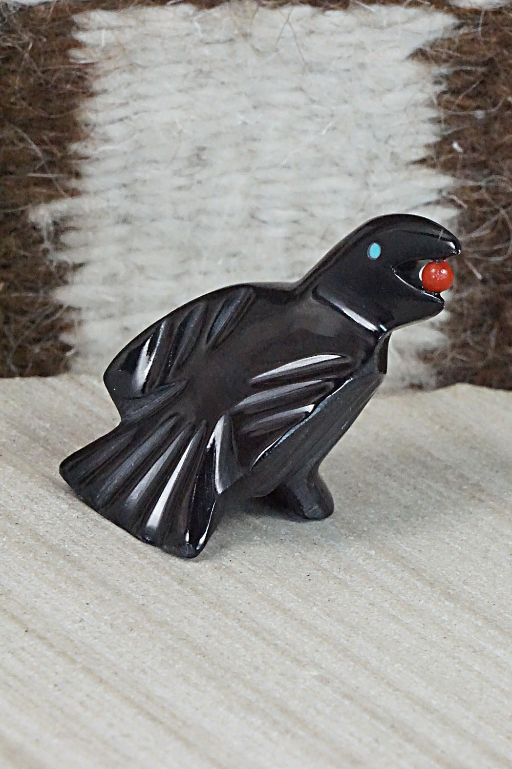 Crow Zuni Fetish Carving - Calvert Bowannie