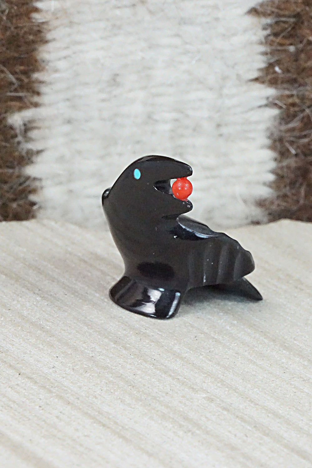 Crow Zuni Fetish Carving - Calvert Bowannie