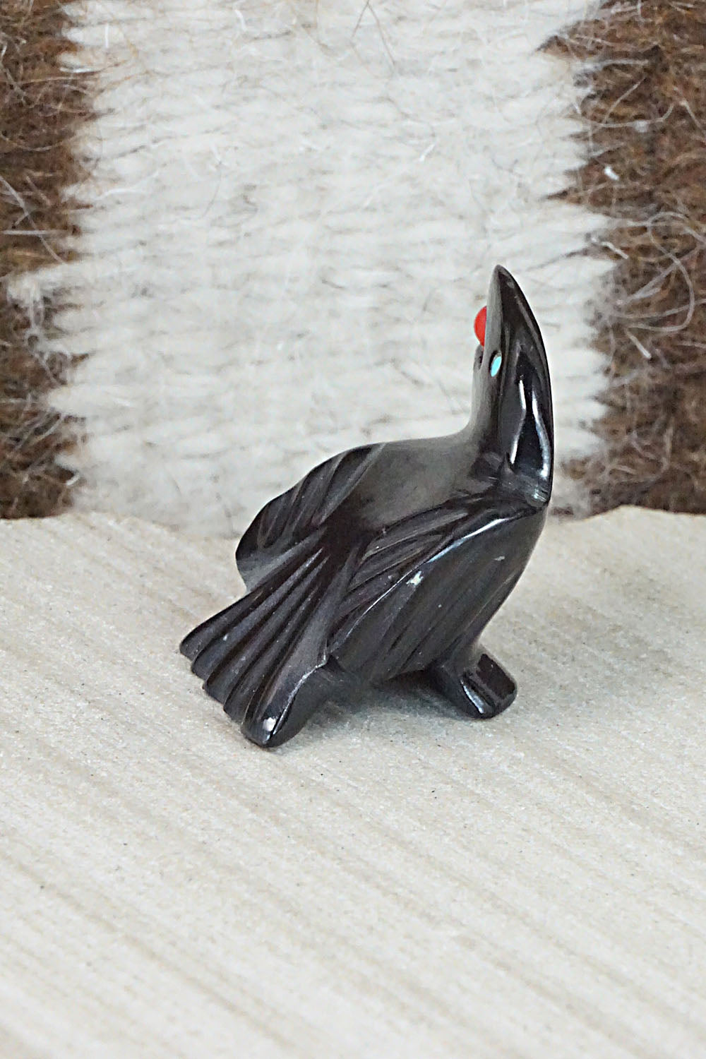 Crow Zuni Fetish Carving - Calvert Bowannie