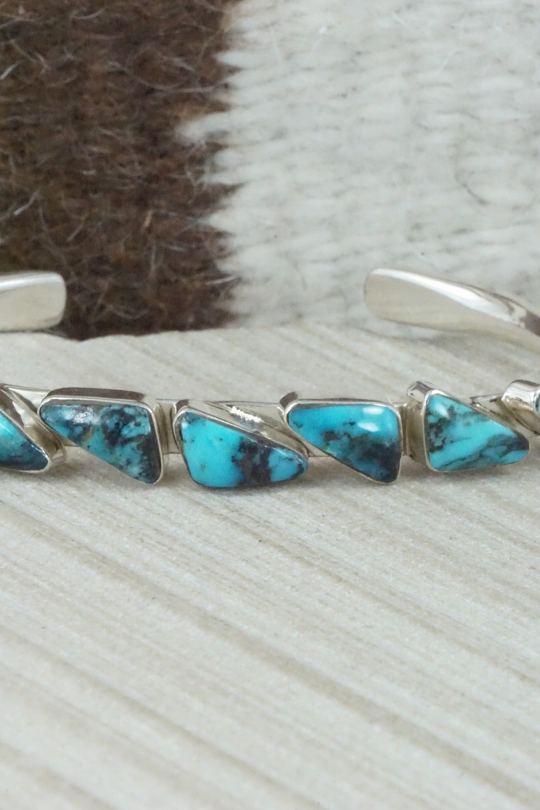Turquoise & Sterling Silver Bracelet - Sadie Jim