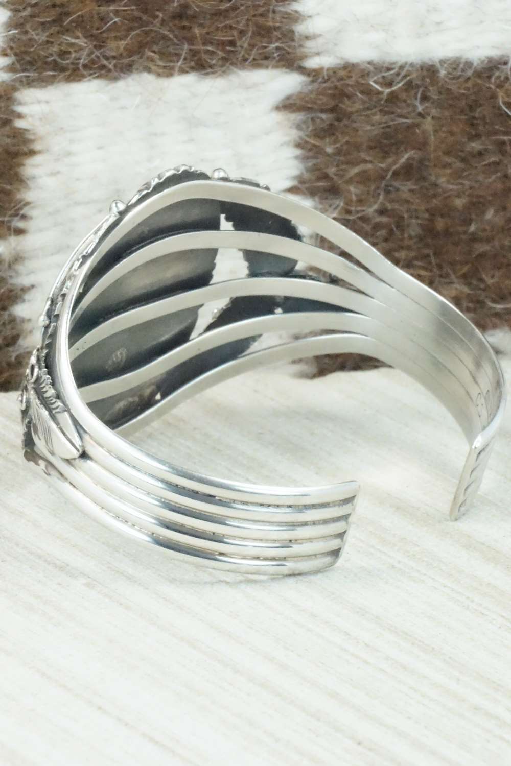 Turquoise & Sterling Silver Bracelet - Cecil Saunders