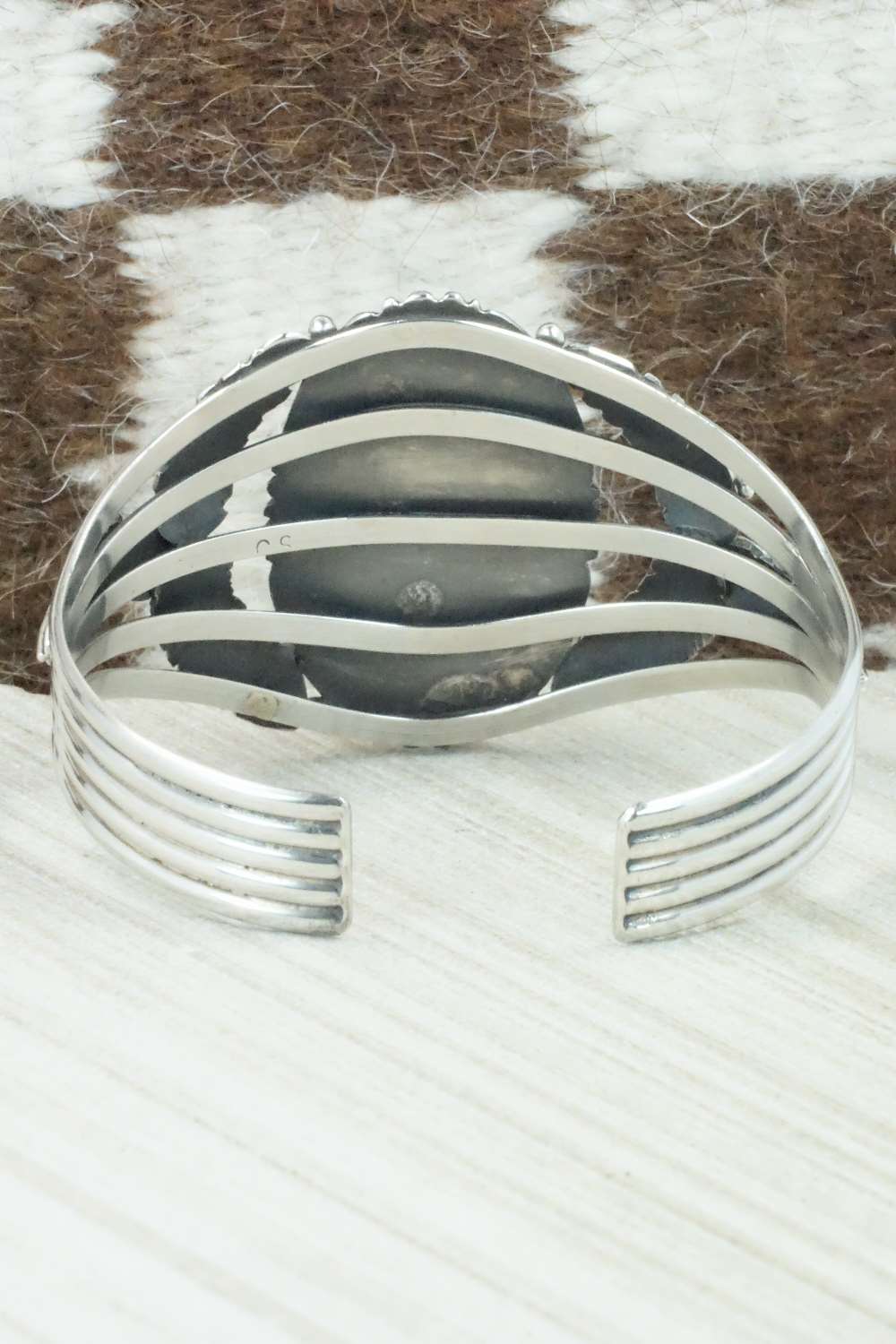 Turquoise & Sterling Silver Bracelet - Cecil Saunders