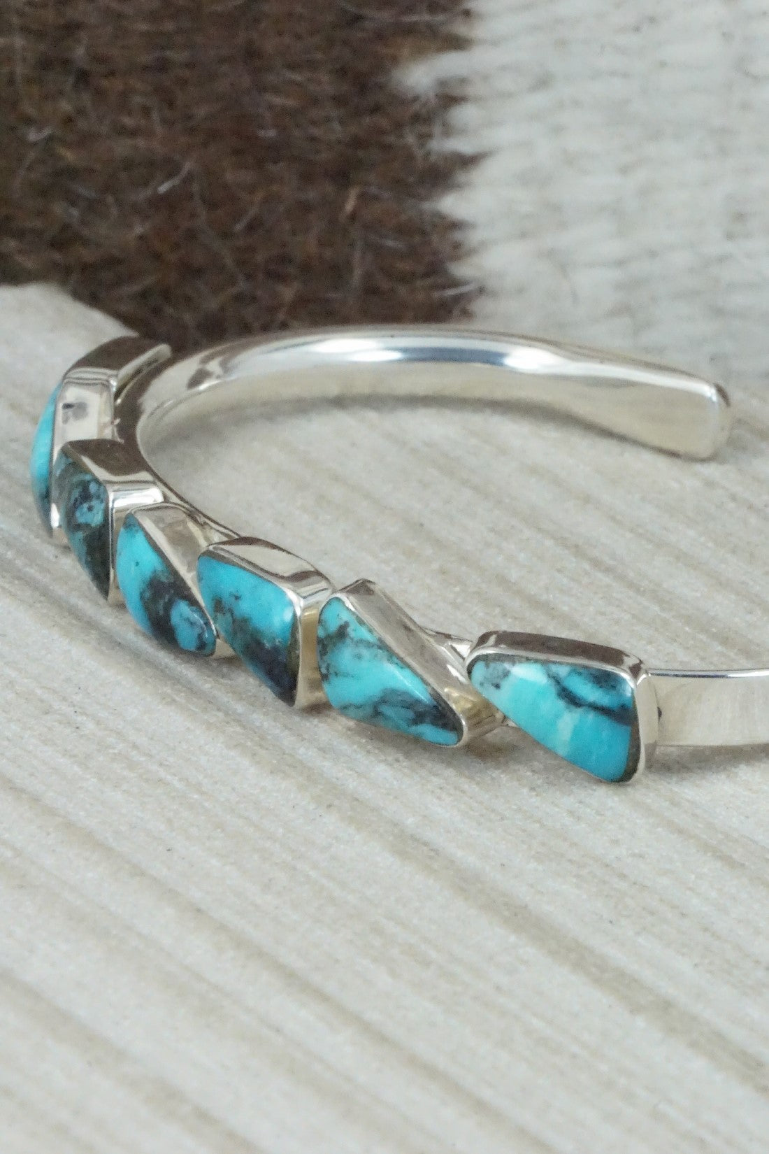 Turquoise & Sterling Silver Bracelet - Sadie Jim