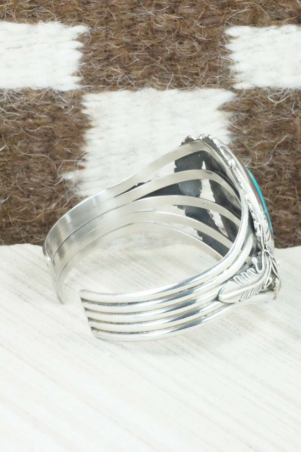 Turquoise & Sterling Silver Bracelet - Cecil Saunders