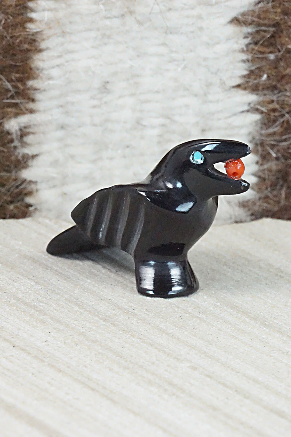 Crow Zuni Fetish Carving - Calvert Bowannie