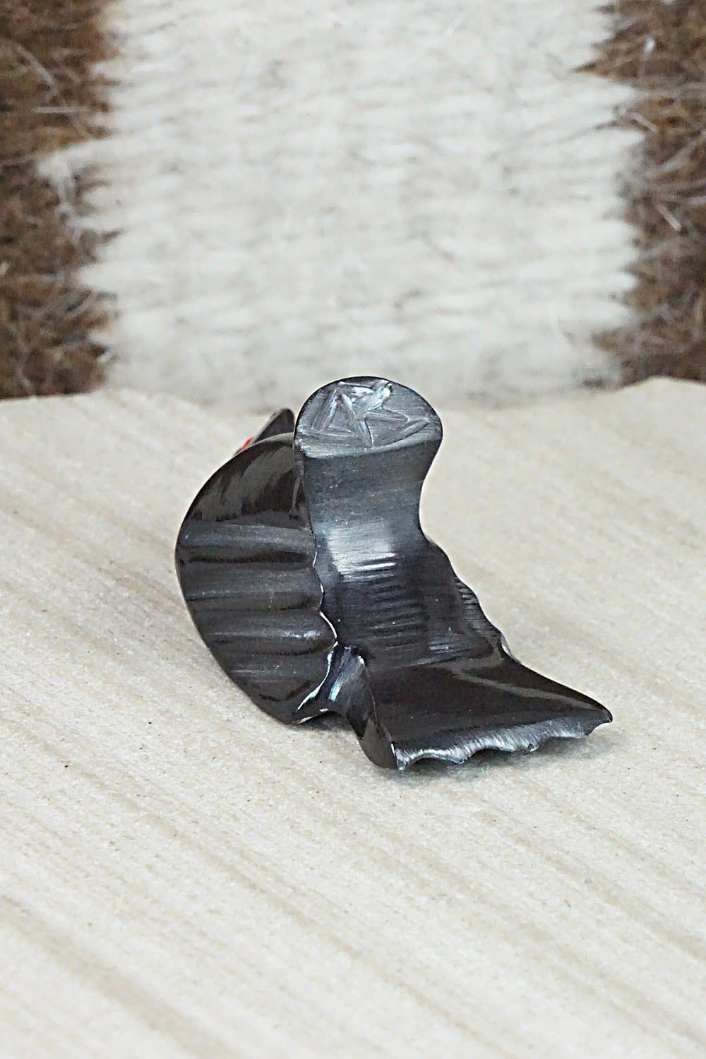Crow Zuni Fetish Carving - Calvert Bowannie