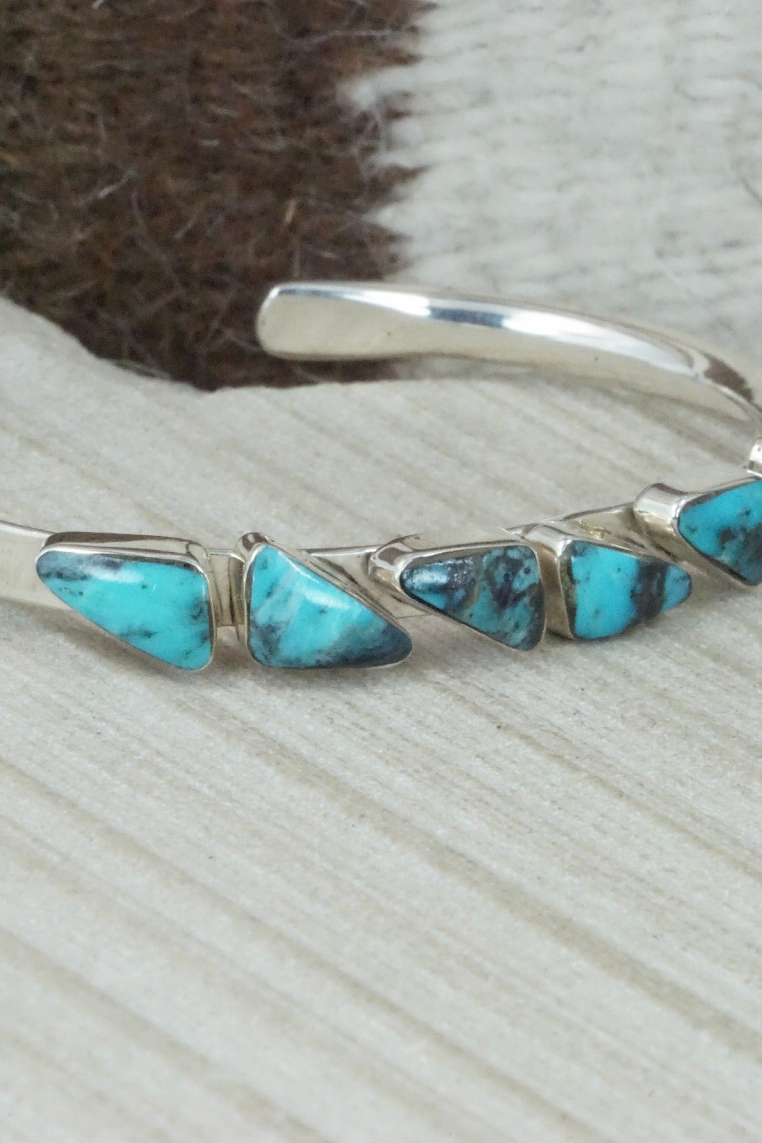 Turquoise & Sterling Silver Bracelet - Sadie Jim