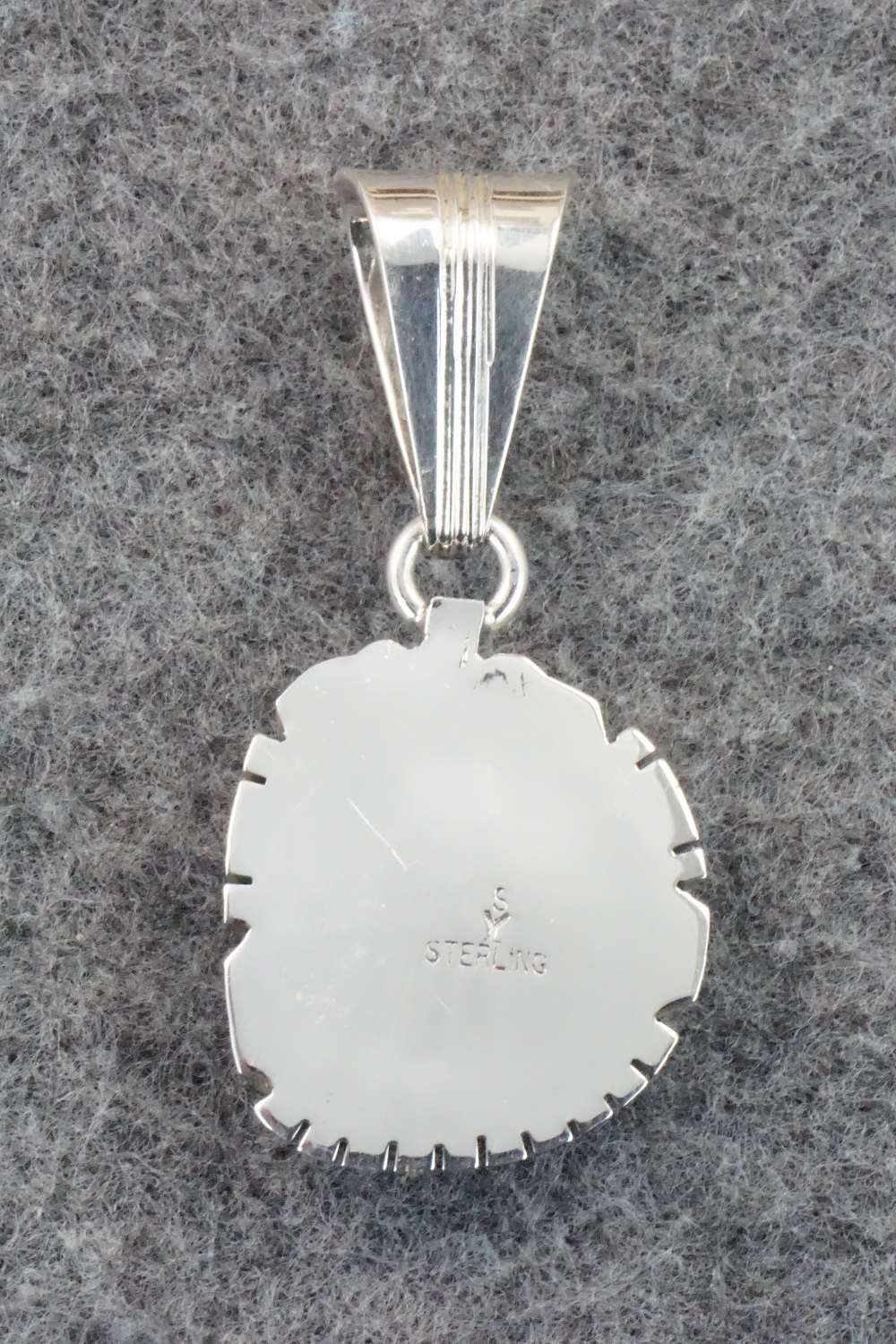 Turquoise & Sterling Silver Pendant - Samuel Yellowhair