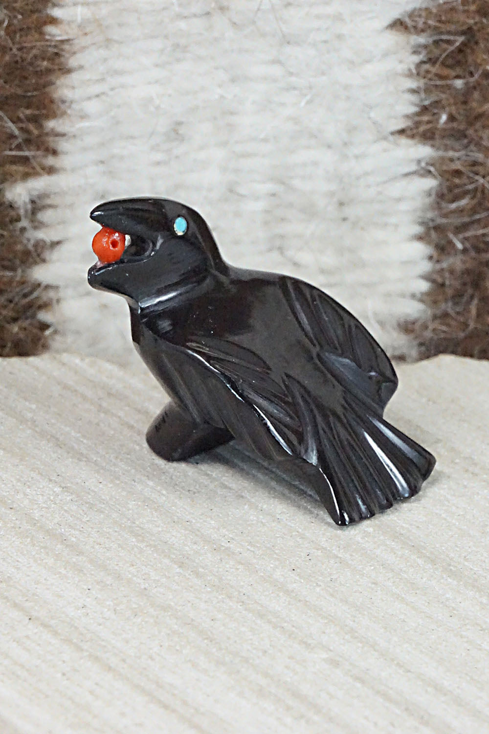 Crow Zuni Fetish Carving - Calvert Bowannie