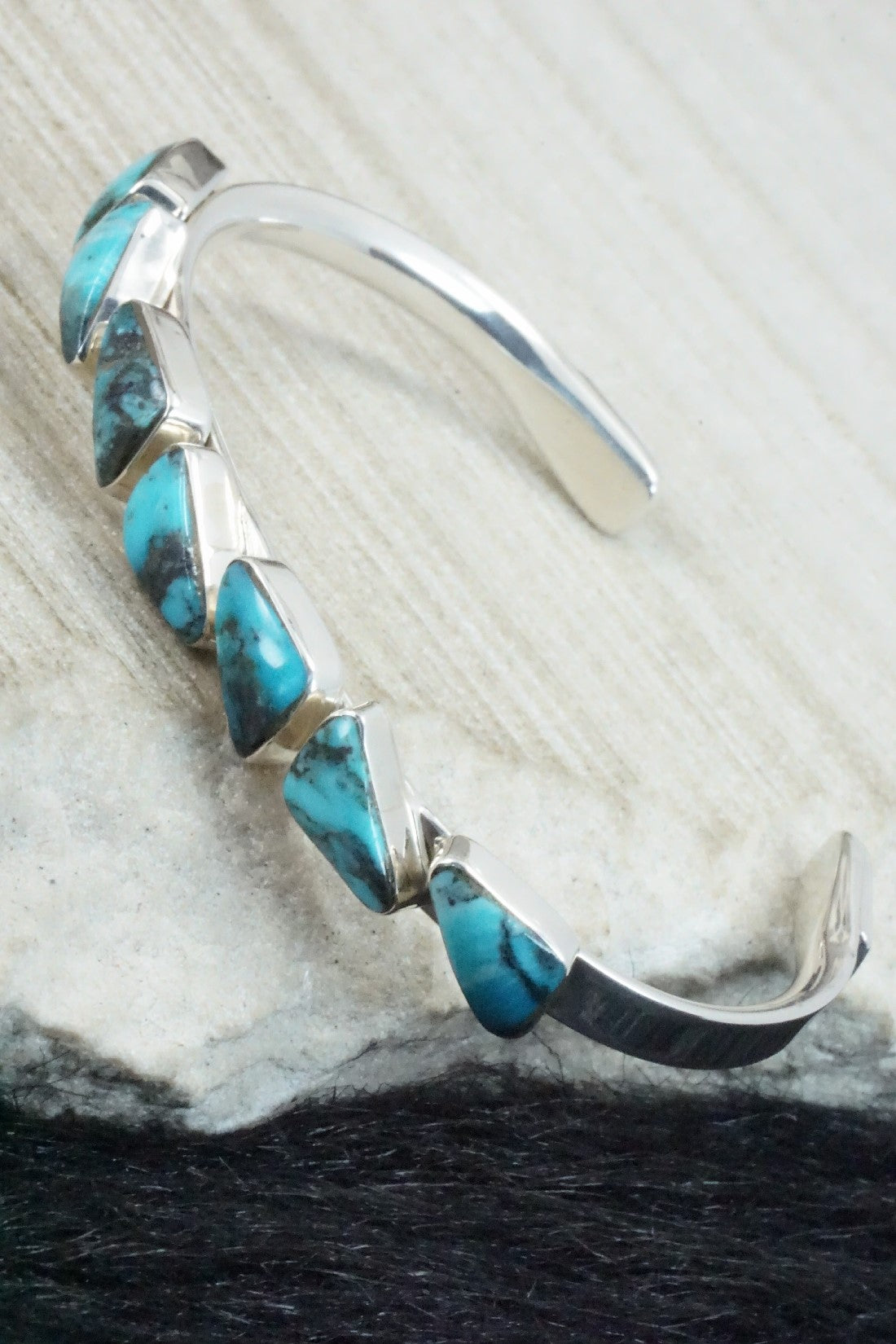 Turquoise & Sterling Silver Bracelet - Sadie Jim
