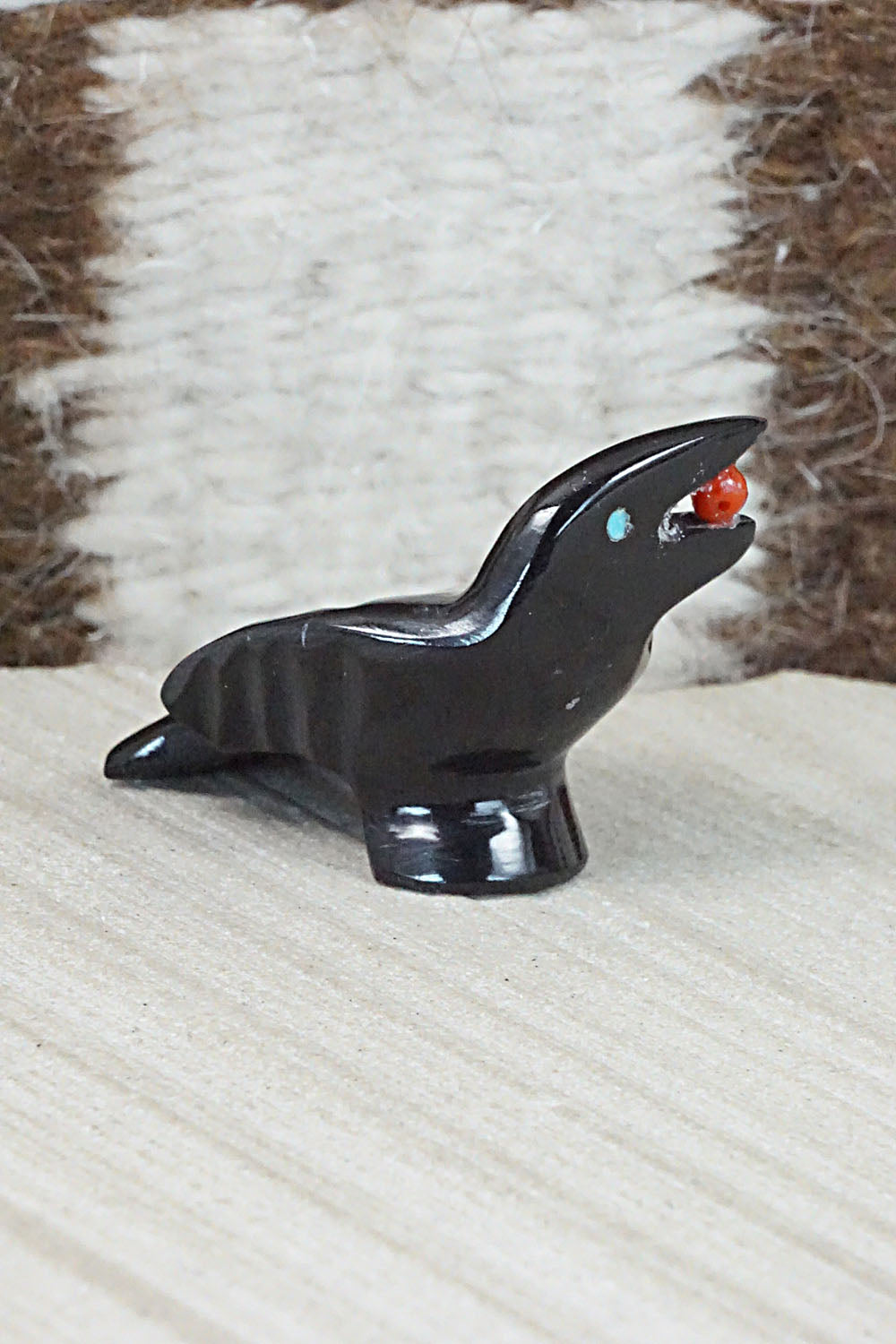 Crow Zuni Fetish Carving - Calvert Bowannie