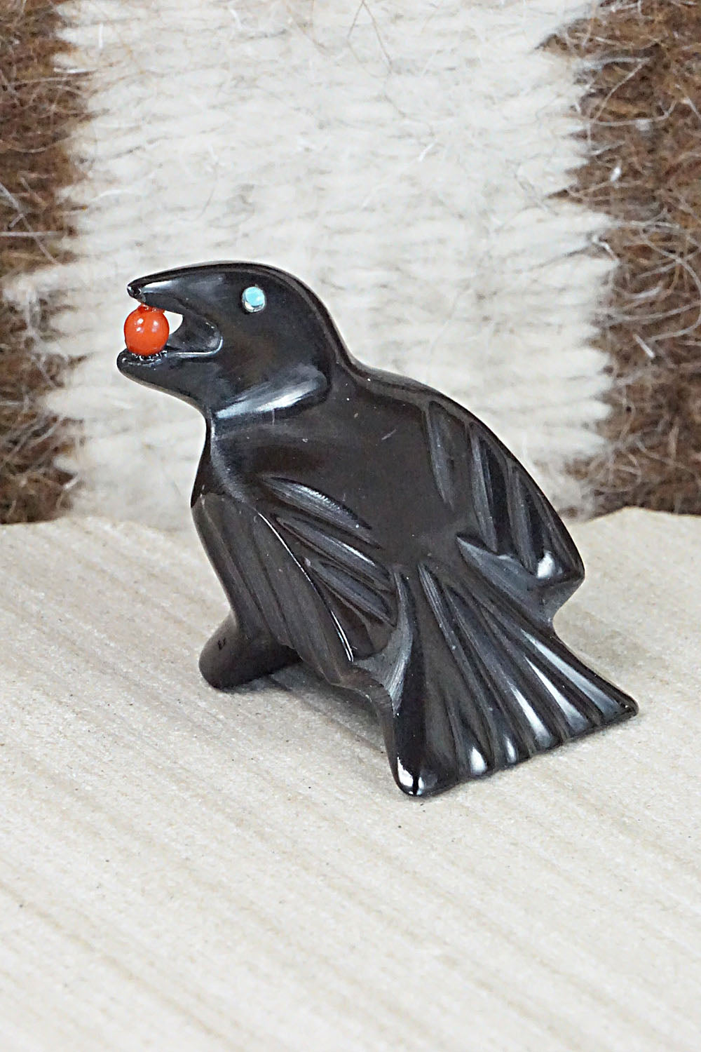 Crow Zuni Fetish Carving - Calvert Bowannie