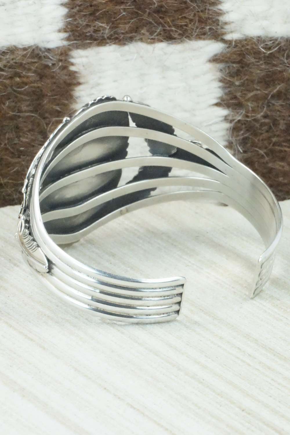 Turquoise & Sterling Silver Bracelet - Cecil Saunders