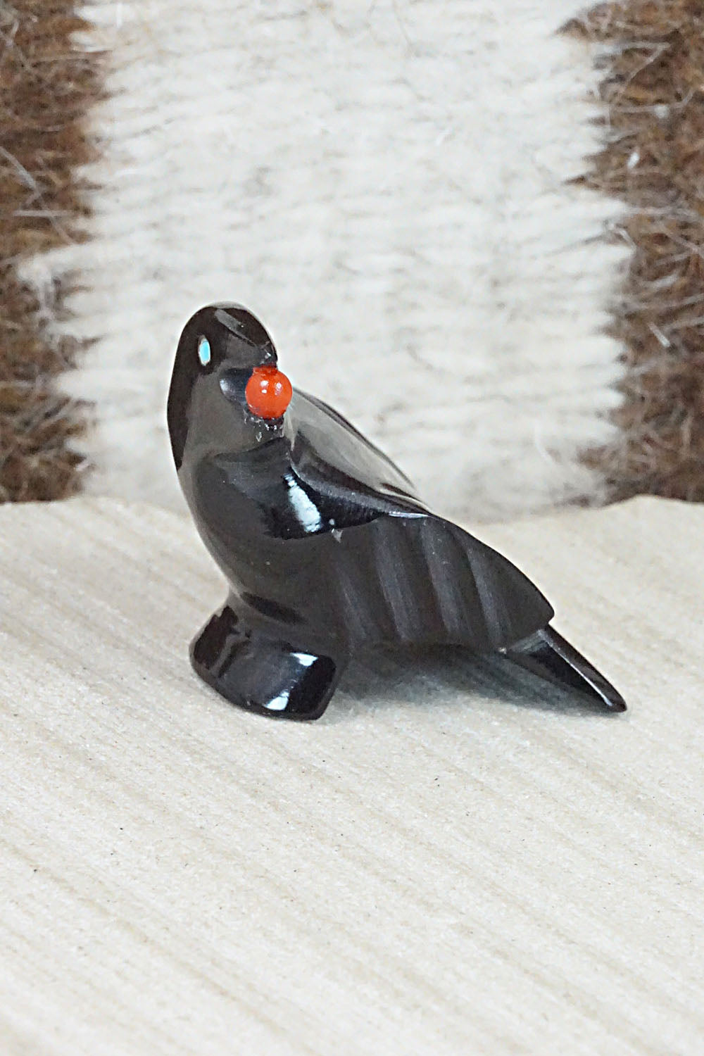 Crow Zuni Fetish Carving - Calvert Bowannie