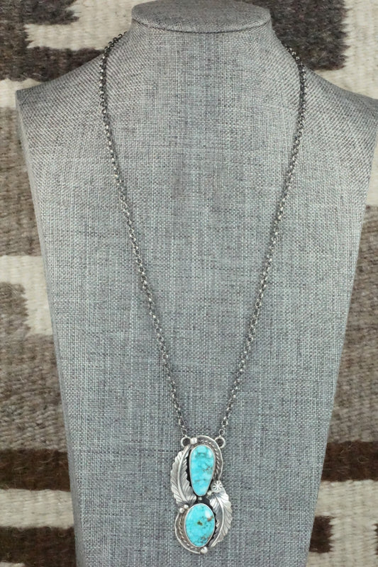 Turquoise & Sterling Silver Necklace - Betta Lee