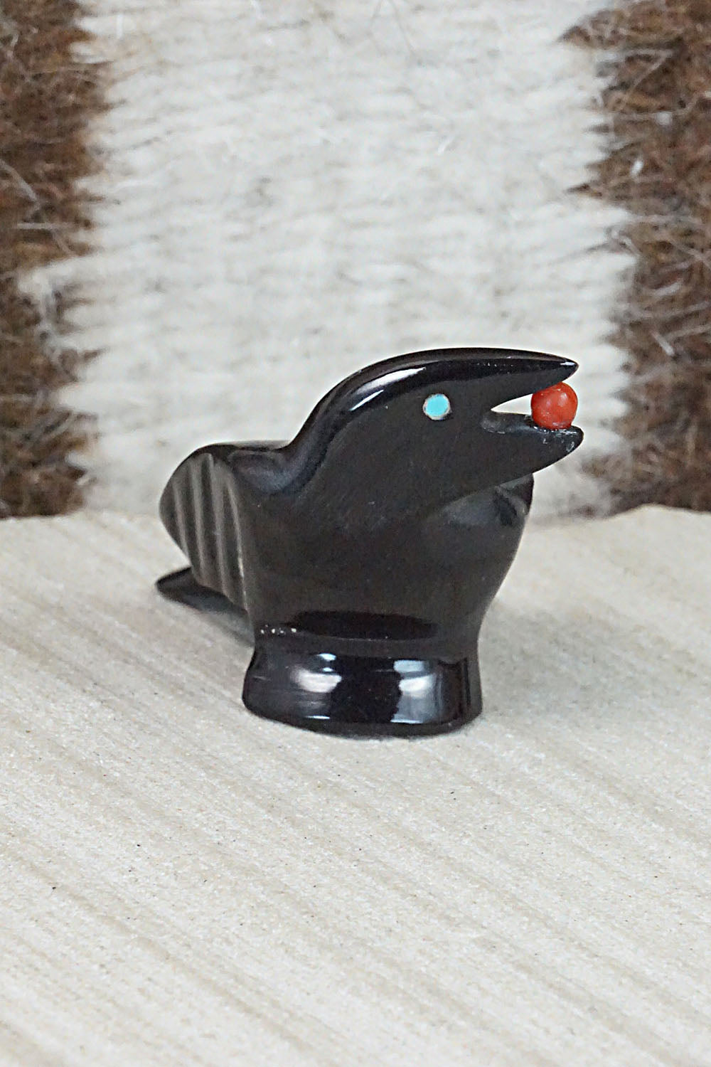 Crow Zuni Fetish Carving - Calvert Bowannie