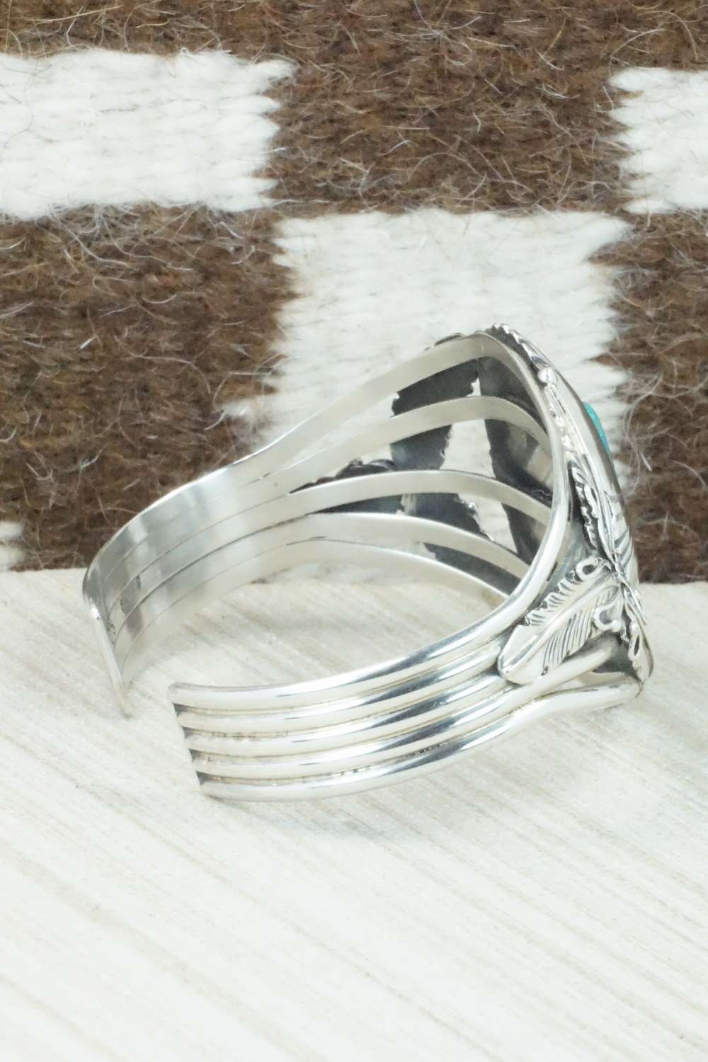 Turquoise & Sterling Silver Bracelet - Cecil Saunders