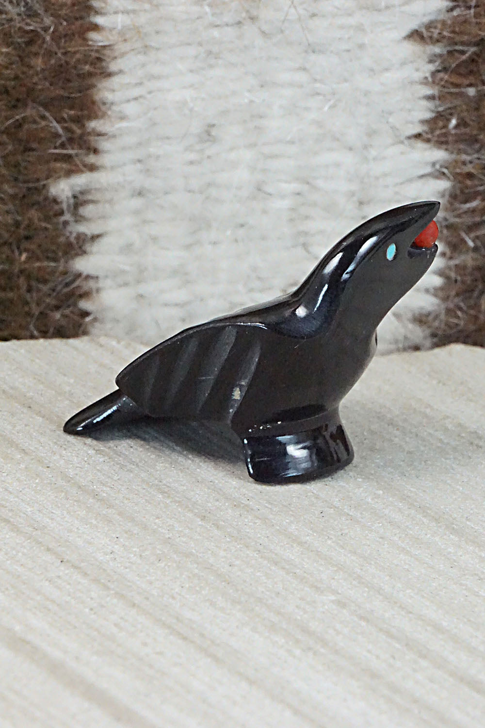 Crow Zuni Fetish Carving - Calvert Bowannie