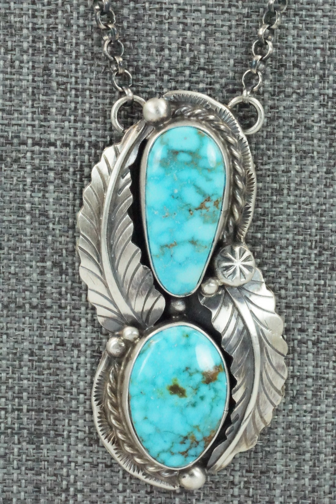 Turquoise & Sterling Silver Necklace - Betta Lee