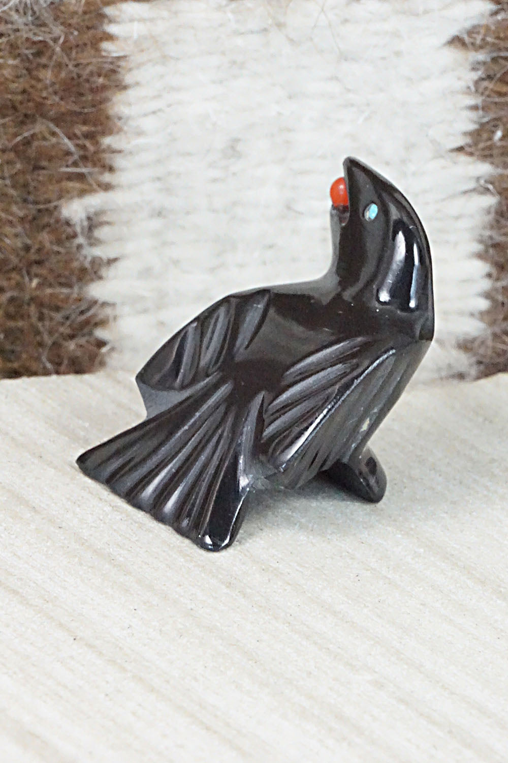 Crow Zuni Fetish Carving - Calvert Bowannie