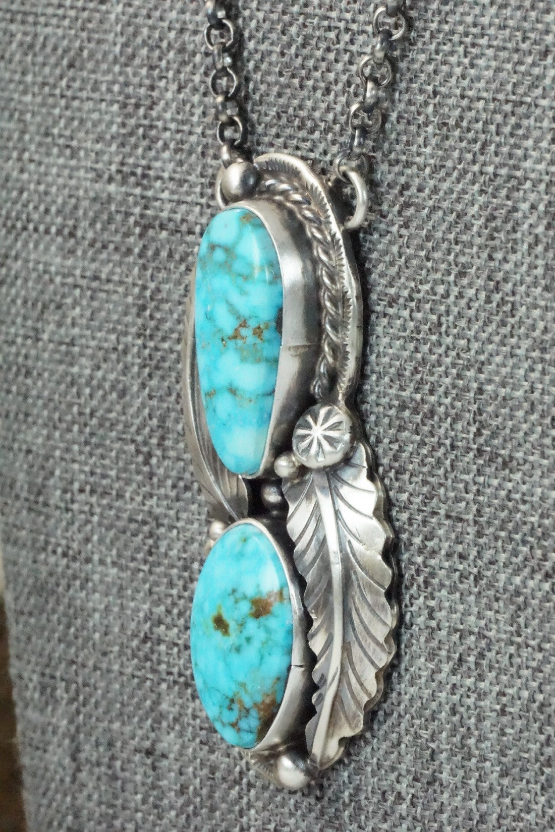 Turquoise & Sterling Silver Necklace - Betta Lee