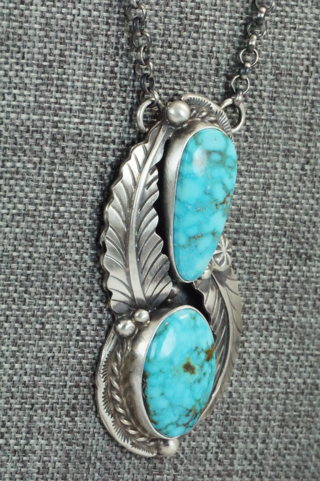 Turquoise & Sterling Silver Necklace - Betta Lee